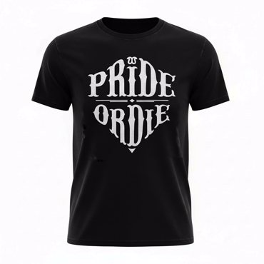 PRiDEorDiE Reckless Logo T-Shirt - black